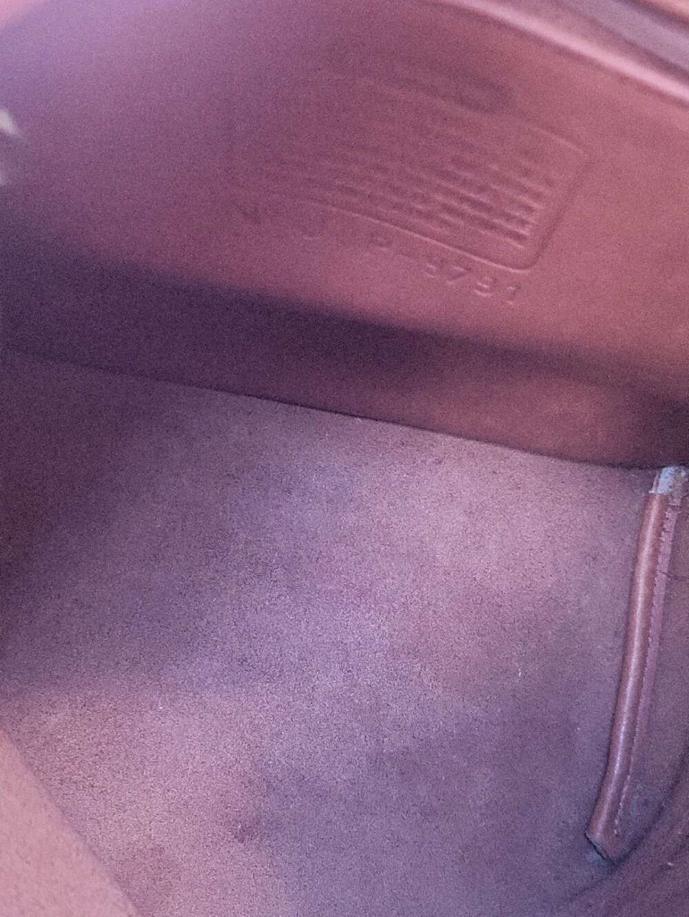 Coach Leather Backpack Purse in Brirish Tan With COA